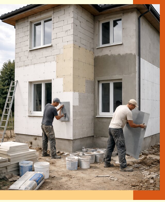 Утепление дома из газобетона в Ульяновске от 4320 руб./м² — заказать у ТепломастерУлн