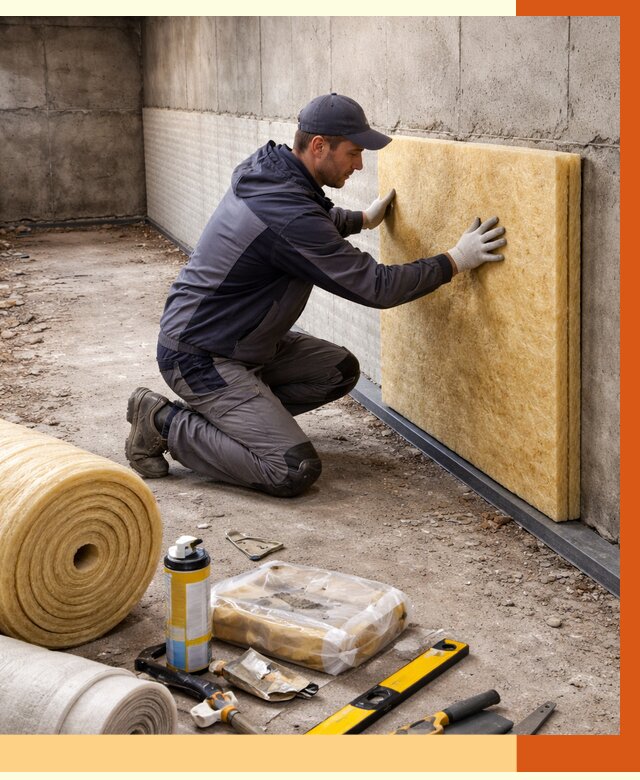 Утепление фундамента изнутри в Ульяновске от 4320 руб./м2 — работы под ключ | ТепломастерУлн